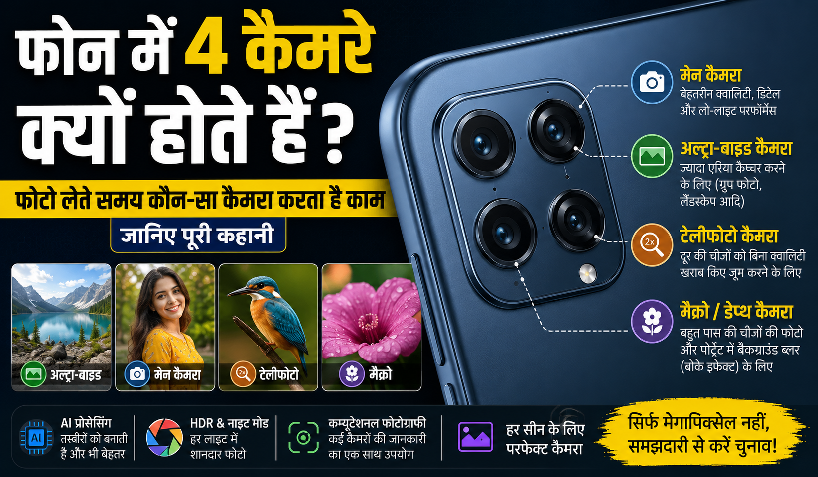 4 cameras in smart phone